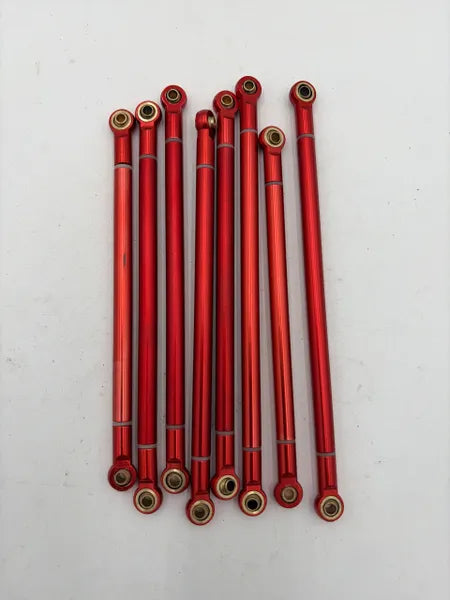 Red Aluminum 12.3 Wheelbase Links