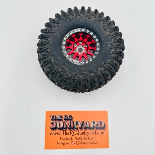 1.9 Aluminum Beadlock w/4.65 RC4WD Irok Super Swamper w/Dual Stage Foam (single)