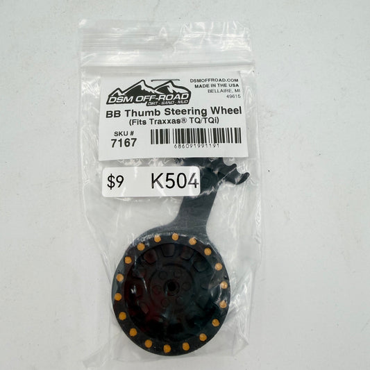 New DSM Off-road BB Thumb Steering Wheel (fits Traxxas TQ/TQi)