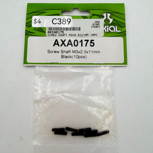 New Axial Screw Shaft M3x2.5x11mm (10 pcs)