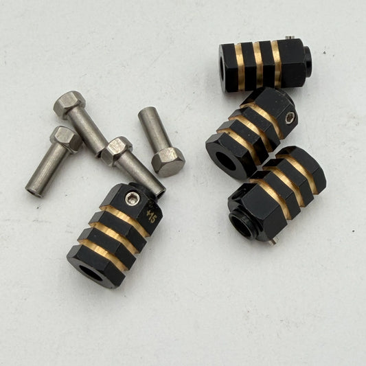 +15mm Brass Hexes 12mm