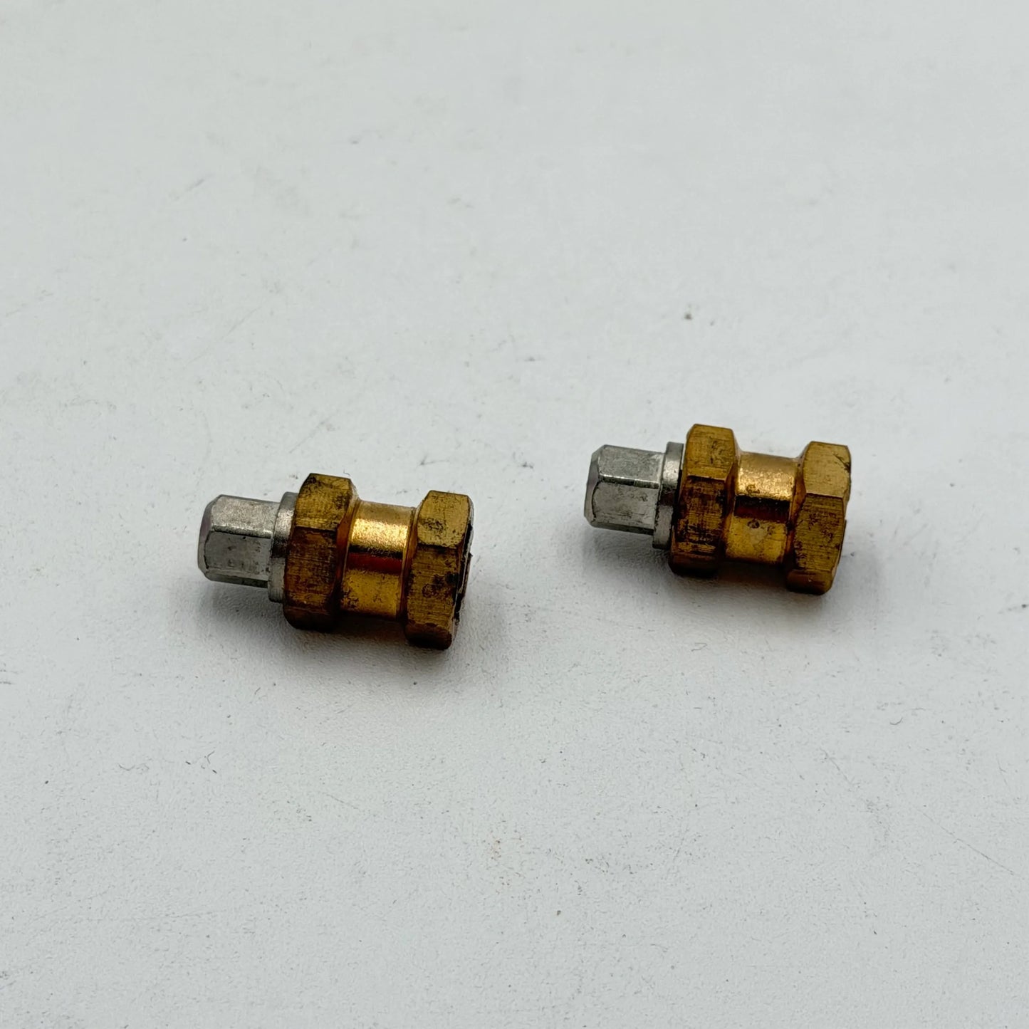 +10mm Brass Hexes 12mm (pair)