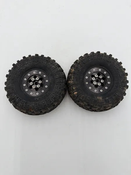 1.9 TGH Aluminum Beadlocks w/Proline 4.75 Super Swampers & 3D Printed Inserts (2)