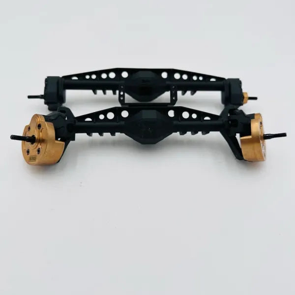 Axial Capra Axles w/Injora Brass Portal Covers