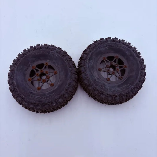 1.9 Carbon Fiber Wheels w/4.75 Proline Trenchers w/Dual Stage Foams (2)