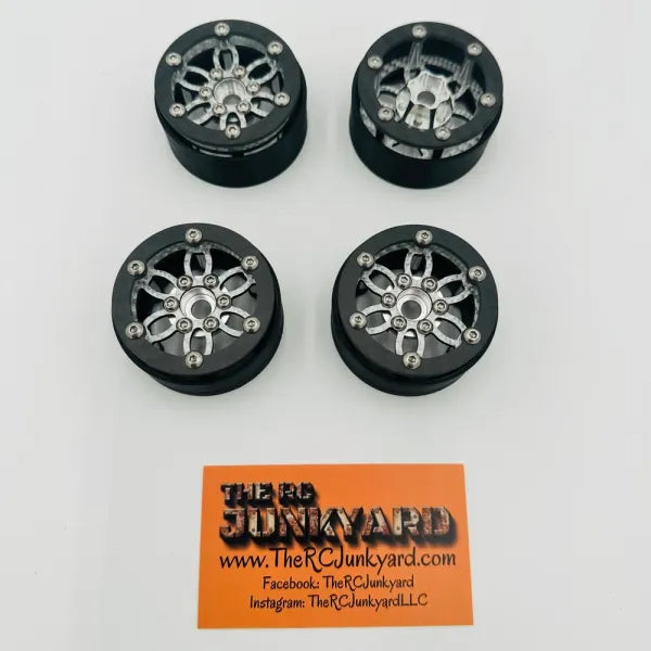 1.9 PunksRC Carbon Fiber Beadlocks w/Aluminum hubs