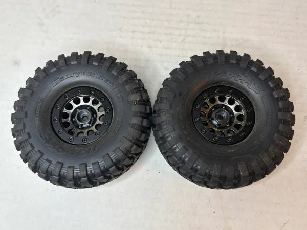 1.9 Traxxas Canyon Trails on 1.9 Plastic Beadlocks (2)
