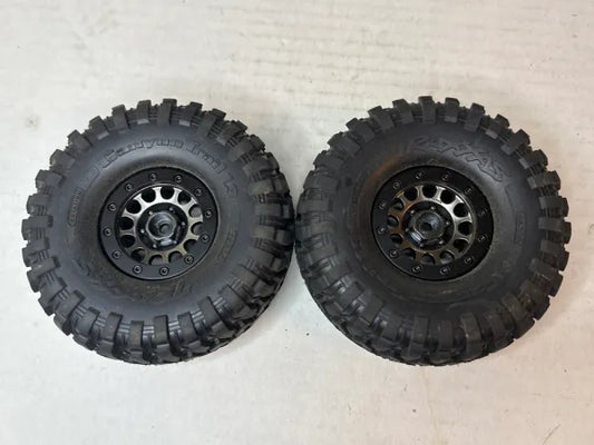1.9 Traxxas Canyon Trails on 1.9 Plastic Beadlocks (2)